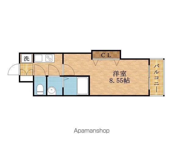 LUXE都島2(1K/7階)の間取り写真