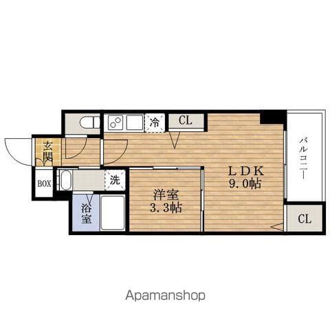 セレニテHOMMACHIグランデ(1LDK/5階)の間取り写真