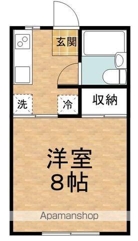 コーポ上原(1K/1階)の間取り写真