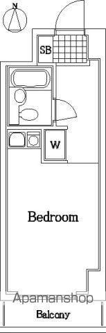 ライオンズマンシヨン八王子第二(ワンルーム/8階)の間取り写真