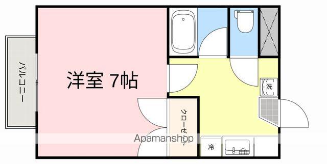 グランコート鹿野本町(1K/2階)の間取り写真