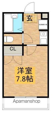 陽だまり高松(1K/2階)の間取り写真