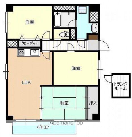 セントヒルズ(3LDK/3階)の間取り写真