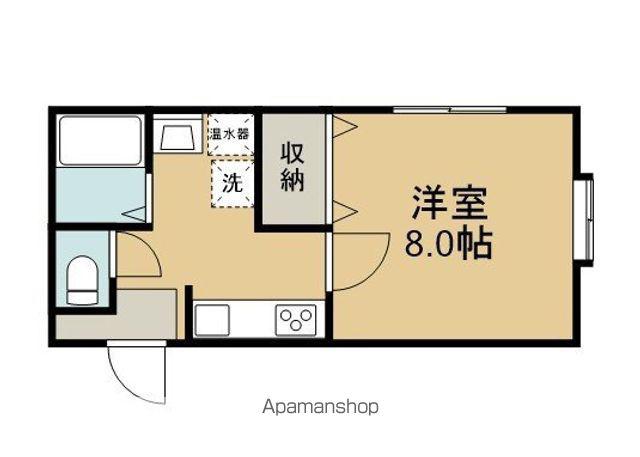 セシボン新屋扇町(1K/2階)の間取り写真