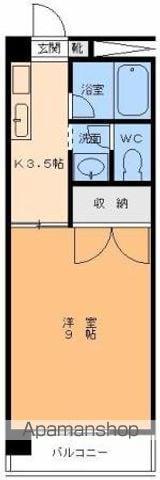 フレンドリーNO.1(1K/5階)の間取り写真