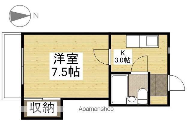 ナーズ北(1K/2階)の間取り写真