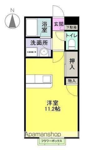 第2勝見マンション(ワンルーム/2階)の間取り写真