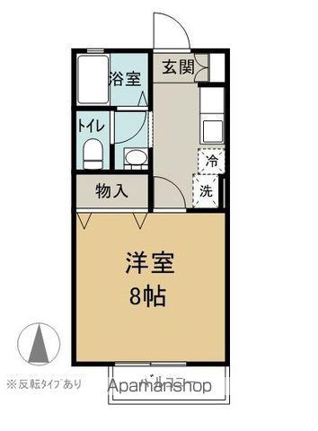 アベニューミスズ(1K/2階)の間取り写真