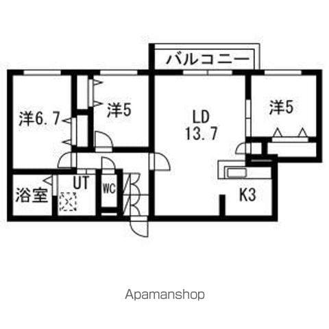 ステラ ポラーレ(3LDK/5階)の間取り写真