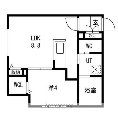 ONE STAGEひばりが丘Ⅱ(1LDK/3階)の間取り写真