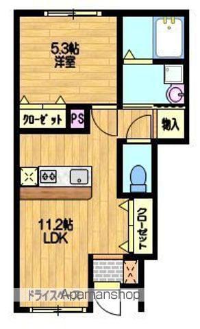 SUSTAINABLE Ⅱ(1LDK/1階)の間取り写真