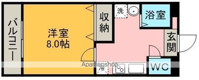 ミレニアムOGATA(1K/1階)の間取り写真