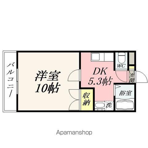 サニーコスモⅡ(1DK/1階)の間取り写真