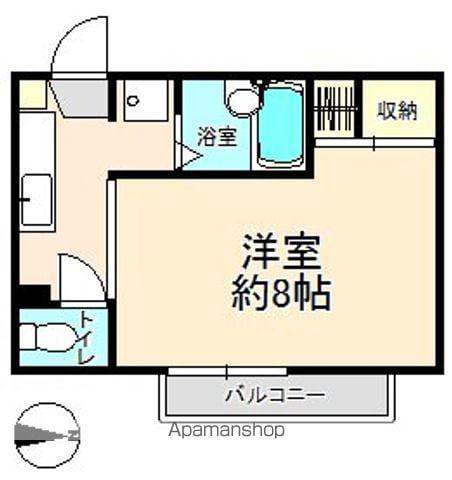 ミドリハイツ(1K/2階)の間取り写真