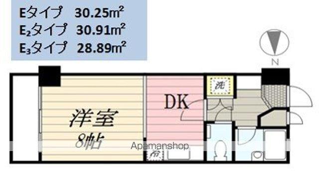 パセール長良(1DK/2階)の間取り写真