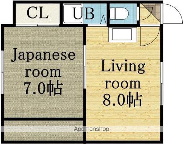 マンション大雪(1LDK/2階)の間取り写真