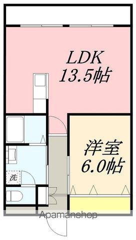 柳町レジデンス(1LDK/1階)の間取り写真
