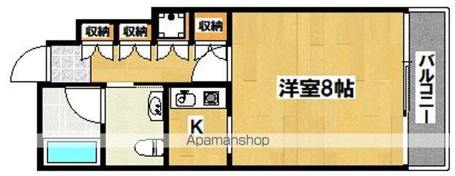 CASA MANIERA(1K/6階)の間取り写真