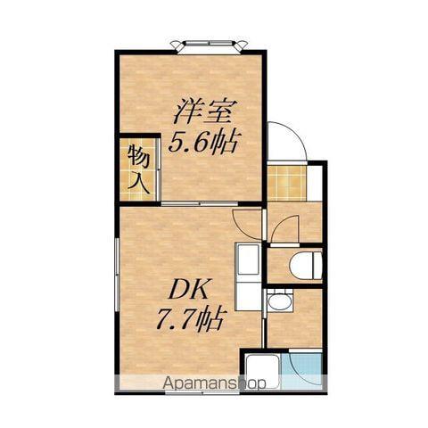 コーポトルース(1DK/2階)の間取り写真