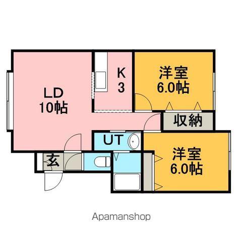 レオパレスプレミール(2LDK/1階)の間取り写真