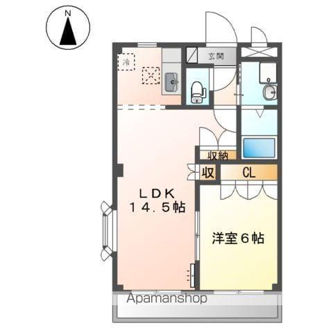 メゾンソレイユ(1LDK/1階)の間取り写真