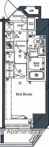 ラフィスタ横浜吉野町2(1K/2階)の間取り写真