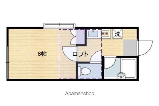 ロフティ岩沼(1K/2階)の間取り写真