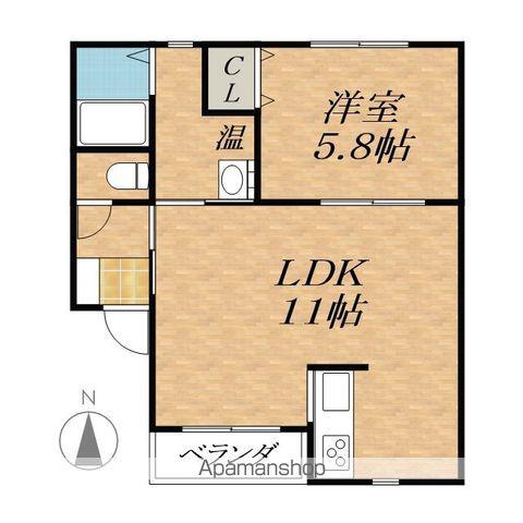 LA PACE MIDORIGAOKA(1LDK/1階)の間取り写真