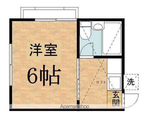 フォレストコート聖蹟桜ヶ丘(1K/2階)の間取り写真