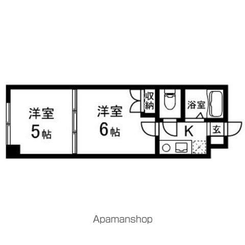 SAKO泉中央(2K/1階)の間取り写真