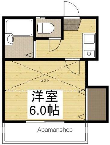 HI'M竹田(1K/1階)の間取り写真
