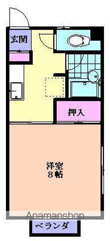 エクセレンス滝沢Ⅱ(1K/2階)の間取り写真