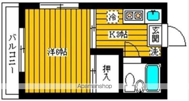 KMハイツ(1K/2階)の間取り写真