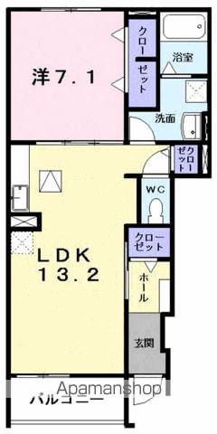 CASA エスポワール(1LDK/1階)の間取り写真