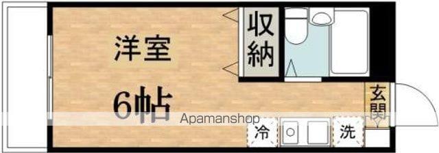 コスモドゥエル(ワンルーム/2階)の間取り写真