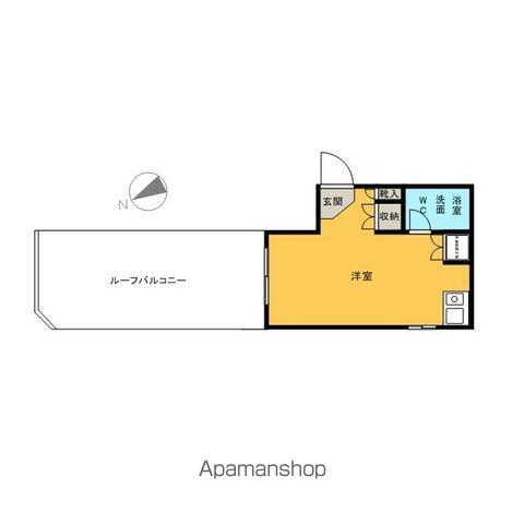 スカイコートときわ台第2(ワンルーム/4階)の間取り写真