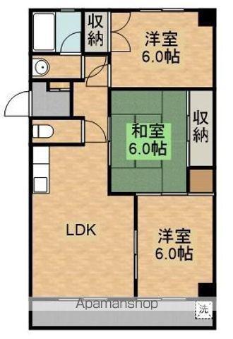 グランドヴィレッジ田吉(3LDK/3階)の間取り写真