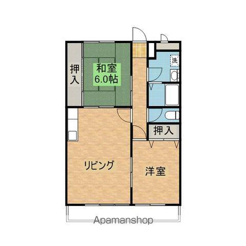 プレッソ21(2LDK/1階)の間取り写真