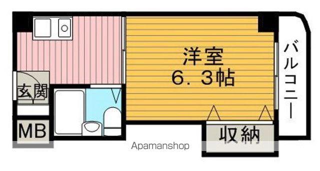 プライムハイツ蛍池(1K/4階)の間取り写真