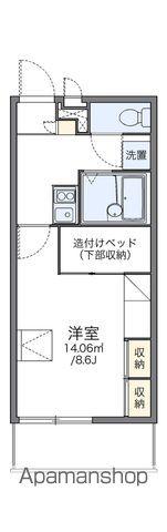 レオパレスSOLUTIONSⅡ(1K/3階)の間取り写真