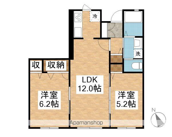 コリーヌ ブランシェ(2LDK/1階)の間取り写真