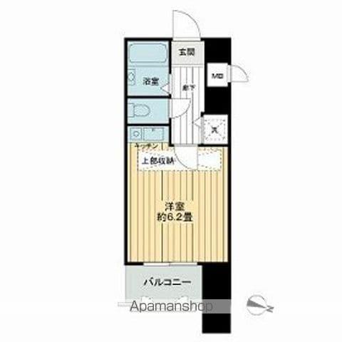 ライオンズマンション西新第5(1K/3階)の間取り写真