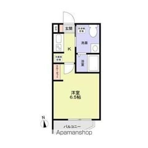 グランレジデンス(1K/2階)の間取り写真