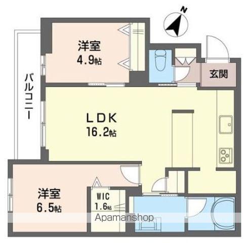 ディ クオーレ(2LDK/1階)の間取り写真