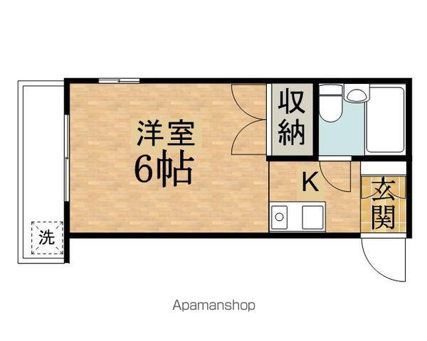 セントラルハイム(ワンルーム/1階)の間取り写真