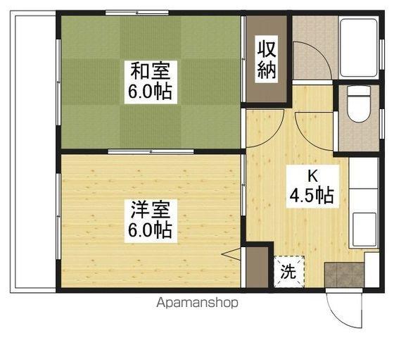シティハイムKOGO(2K/2階)の間取り写真