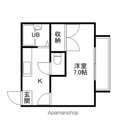 MAX Ⅰ(1K/1階)の間取り写真
