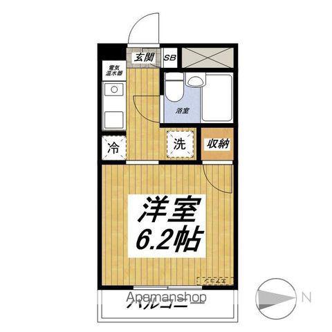 サンコーポラス3(1K/1階)の間取り写真