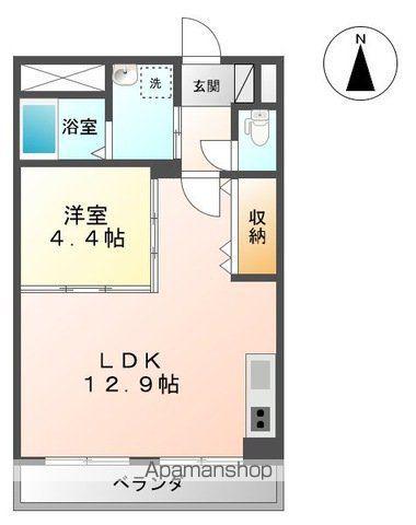 ABEEYROAD(1LDK/2階)の間取り写真