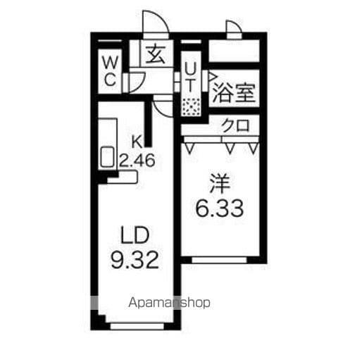 THE RESIDENCE PARK YAMAHANA 旧NH(2LDK/3階)の間取り写真